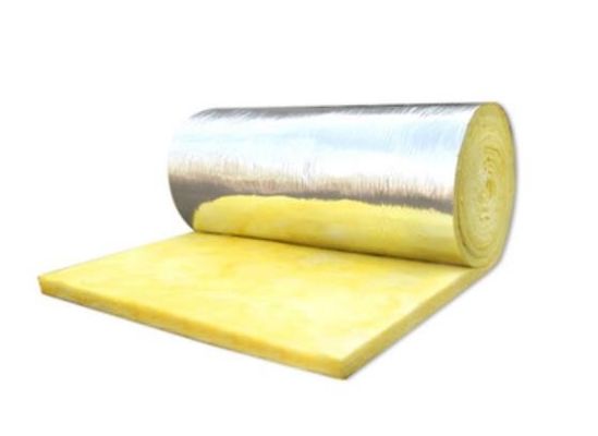 Sound Absorption Fiber Glass Wool Sound Insulation / Rock Wool Felt With Aluminium Foil