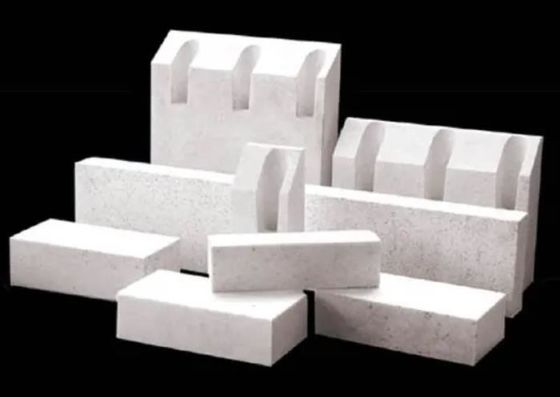 Kiln Lining Alumina Silicate Bricks Aluminum Oxide Brick White Customizable